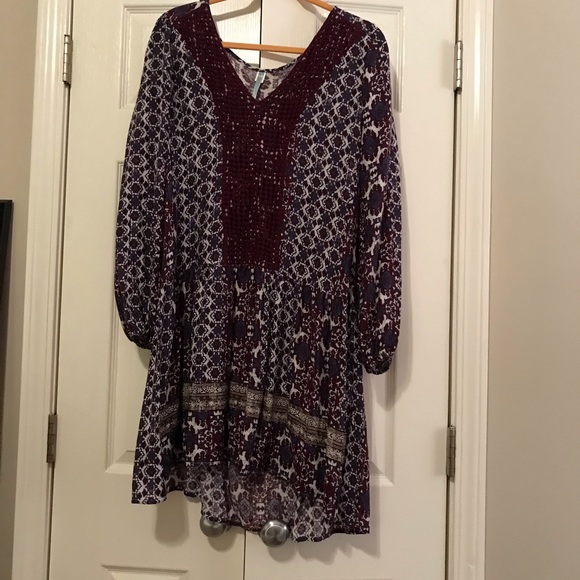 Medium Purple/Plum long sleeve Dress - Picture 1 of 3